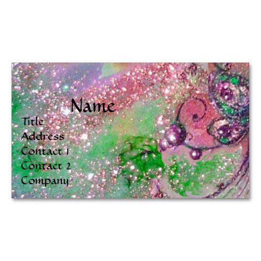 GARDEN VAN HET VERLORENDE SCHADOWS MAGIC BUTTERFLY VISITEKAARTJE MAGNEET (Voorkant)