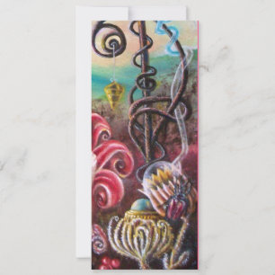 GARDEN VAN MELISSA 2, zwart, wit, Fuchsia Kaart