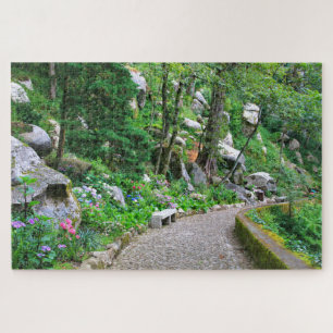 Garden van Moors, Sintra, Portugal Legpuzzel