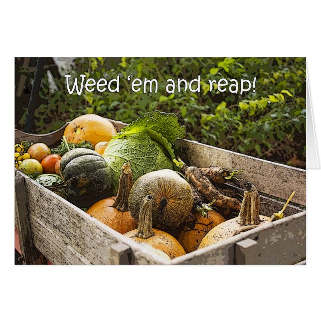 Garden Vegetables Card (Voorkant Horizontaal)