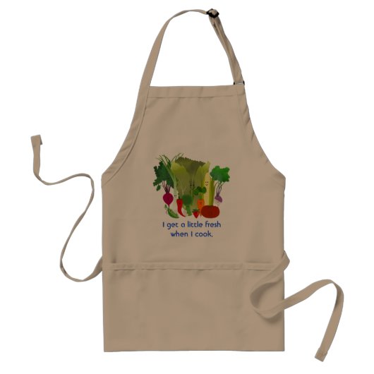 Garden Veggies Funny Custom Schort (Voorkant)