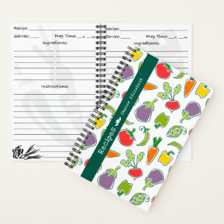 Garden Veggies Personalized Recipe Notitieboek