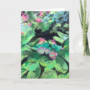 "Garden Vignette" Blank-briefkaart Kaart