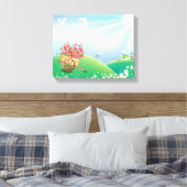 Garden Wagon Wrapped Canvas Afdruk (Insitu (Slaapkamer))