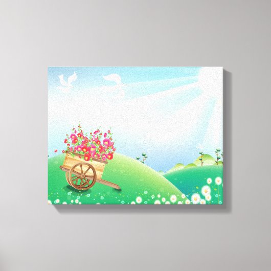 Garden Wagon Wrapped Canvas Afdruk (Voorkant)