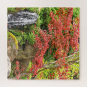 Garden Waterfall in het najaar Legpuzzel (Horizontaal)
