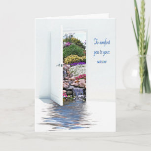 Garden Waterfall Sympathie Kaart
