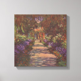Garden Way - Claude Monet - c1902 Canvas Afdruk