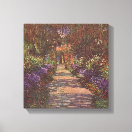 Garden Way - Claude Monet - c1902 Canvas Afdruk (Voorkant)