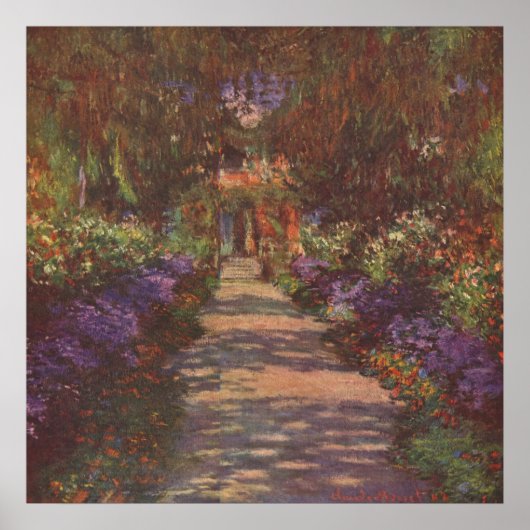 Garden Way - Claude Monet - c1902 Poster (Voorkant)