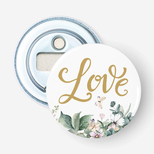 Garden Wedding Favor Magnet Bottle Opener (Voorkant)