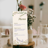 Garden Wedding Reception Menu