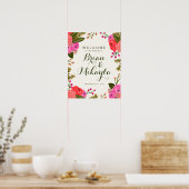  Garden Wedding WelkomstPoster Poster (Keuken)