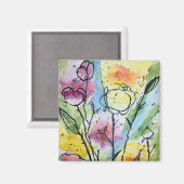 Garden Whimsy Magnet Magneet (Voorkant / Achterkant)