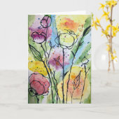 Garden Whimsy Note Kaart (Gele Bloem)