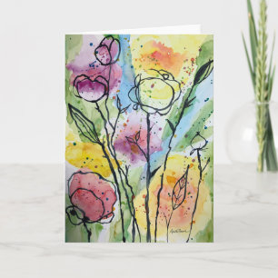 Garden Whimsy Note Kaart