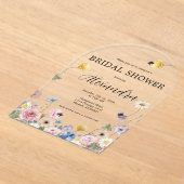 Garden Wildflowers Bridal Shower Invitation (Poser)