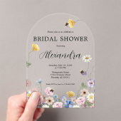 Garden Wildflowers Bridal Shower Invitation (In situ (ordinateur de poche))
