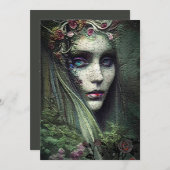 Garden Witch Halloween Party Invitation (Devant / Derrière)