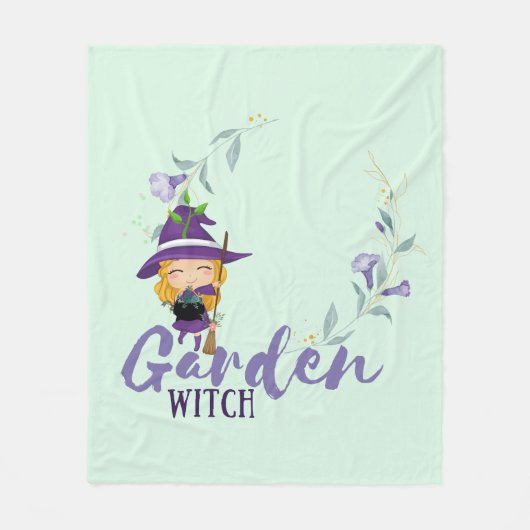 GARDEN WITCH - Personalize with text, spell, sigl Fleece Deken (Voorkant)