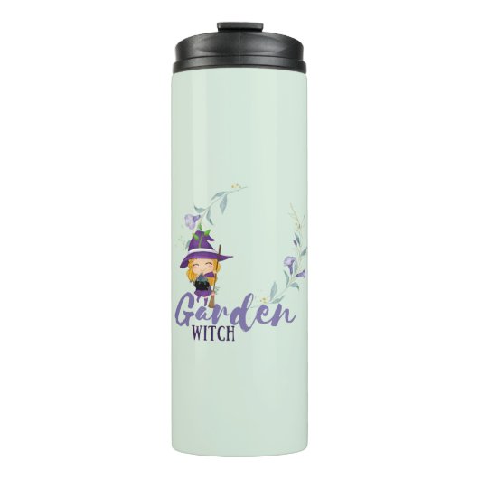 GARDEN WITCH - Personalize with text, spell, sigl Thermosbeker (Voorkant)