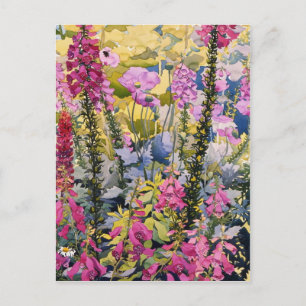 Garden with Foxgloves Briefkaart