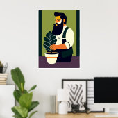 Gardener Art Print (Thuiskantoor)