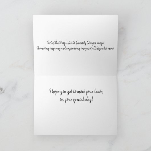 Gardener Carte d'anniversaire (Intérieur)