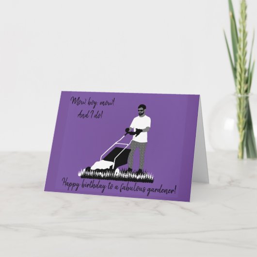 Gardener Carte d'anniversaire (Devant)