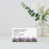 Gardener en landschapsarchitectuur visitekaartje (Staand voorkant)