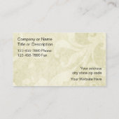 Gardener Floral Cartes de visite (Dos)