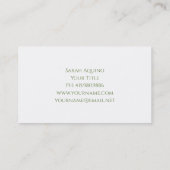 Gardener Flowering Cactus Visitekaartje (Achterkant)