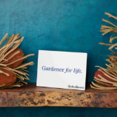 Gardener for Life Fotoplaat (Zijkant)