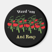 Gardener Funny Weed em en Reap Magneet (Voorkant)