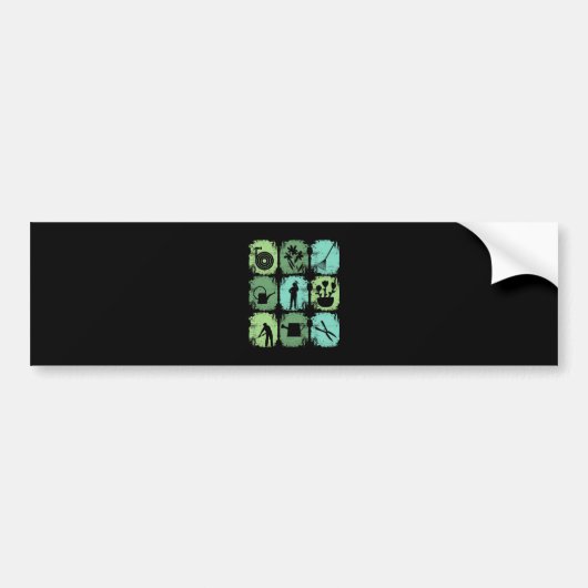 Gardener Garden Tool Bumpersticker (Voorkant)