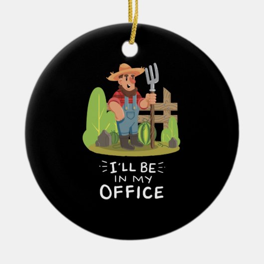 Gardener Gardening Keramisch Ornament (Voorkant)