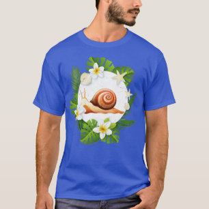 Gardener Gift Flower Snail T-shirt