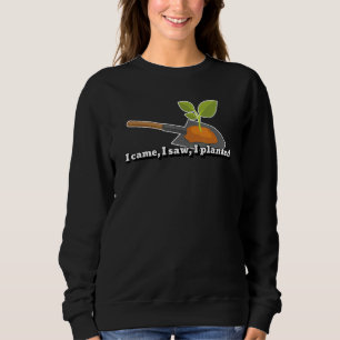 Gardener-installatie in planter Shovel Quote Garde Trui