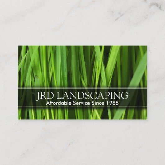 Gardener Landscaping Lawn Visitekaartje (Voorkant)