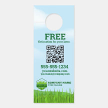 Gardener Lawn Care and Maintenance Door Hanger