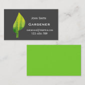Gardener-service modern bladontwerp visitekaartje (Voorkant / Achterkant)