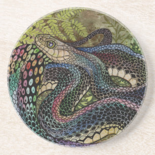 Gardener Snake Study Beyond Skin Zandsteen Onderzetter