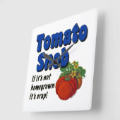 Gardener Snob De Tomate Dit Horloge Mur (Angle)