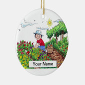 Gardener - Vrouw Keramisch Ornament (Rechts)