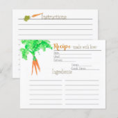 Gardener's Carrot Recept Kaart (Voorkant / Achterkant)