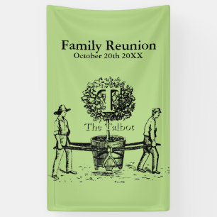 Gardeners Family Reunion/Banner, aangepaste naam Spandoek