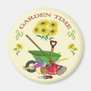 Gardener's Garden Time Fridge Magnet Magneet