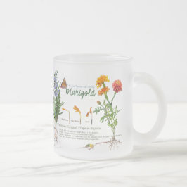 Gardener's teatime mug / herbs no2 matglas koffiemok