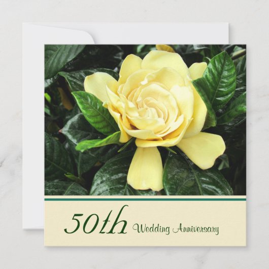 Gardenia 50e Jubileum Uitnodiging (Voorkant)