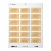 Gardenia adreslabel Etiket (Full Sheet)